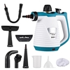 Nettoyeur Vapeur Portable 1050W Haute Température Pressurisé Outil de Nettoyage Vapeur avec 9PCS Accessoire Portable Multifonction Vapeur pour Cuisine Canapé Salle de Bains Fenêtre de Voiture