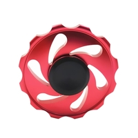 New Metal Aluminium Alloy Round EDC Hand Fidget Finger Spinner Gadgets Focus Tool Desk Toy Spin Widget pour ADD ADHD Les enfants adultes soulagent l