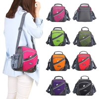 New Unisexe Nylon Sac bandoulière Contraste Etanche Couleur Zipper multi-poches Sport Casual Outdoor Petits Sacs à main