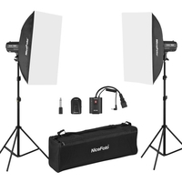 NiceFoto Lot de 2 lampes de poche à LED pour studio