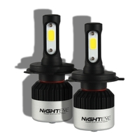 NIGHTEYE 72W 9000lm H4 HB2 9003 conduit lumière phare conduite brouillard ampoule lampe blanc