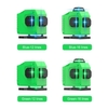 Niveau laser infrarouge 12 lignes 3D 16 lignes 4D Cross-line Vert Bleu Laser-beam Vertical et Horizontal Self-leveling Cross-line Puissant avec télécommande