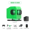 Niveau laser infrarouge 12 lignes 3D 16 lignes 4D Cross-line Vert Bleu Laser-beam Vertical et Horizontal Self-leveling Cross-line Puissant avec télécommande