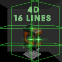 Niveau laser multifonctionnel à 16 lignes 3° Fonction d