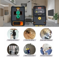 Niveau laser Niveau laser professionnel Ligne transversale horizontale et verticale Auto-nivelant Niveau à bulle Auto-nivelant Lignes laser sélectionnables Luminosité réglable Faisceau vert T08