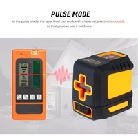 Niveau laser Professionnel Ligne transversale horizontale et verticale Niveleur automatique Niveau à bulle Niveau à bulle auto-nivelant Lignes laser Luminosité réglable Faisceau rouge T03