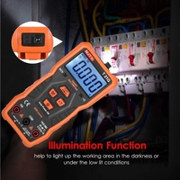 NJTY T21G Mini multimètre intelligent 6000 comptes True RMS compteur universel