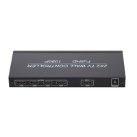 NK-BT14 Contrôleur mural vidéo TV à 4 canaux 2x2 1x3 1x2 1x4 4x1 3x1 2x1 HDMI DVI VGA Processeur vidéo USB 1920 * 1080P 60Hz