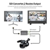 NK-M008 Convertisseur Micro SDI SDI vers HDMI / SDI vers SDI Sortie 2 Routes Mini convertisseur alimenté USB HD 1080P