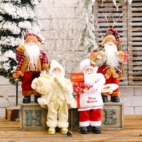 Noël Père Noël Figurine 12 Pouces Père Noël Poupée Ornement Décoration Cadeaux De Fête De Noël Ornement D