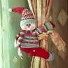 Noël rideau boucle bonhomme de neige rideau embrasse retenir attache pour Festival noël vacances maison fenêtre décoration