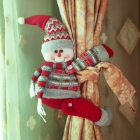 Noël rideau boucle bonhomme de neige rideau embrasse retenir attache pour Festival noël vacances maison fenêtre décoration