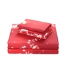 Noël Santa Literie Ensemble Polyester 3D Imprimé Housse De Couette + 2pcs Taies D
