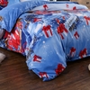 Noël Santa Literie Ensemble Polyester 3D Imprimé Housse De Couette + 2pcs Taies D