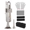 Norme Bb Trumpette Matière en laiton nickelé Instrument à vent