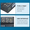 Norshing TG 502 Mélangeur Audio Professionnel Système de Console de Carte Son Stéréo 4 Canaux USB BT MP3 Entrée Ordinateur 48V Alimentation Fantôme Effet FX Processeur de Signal Audio Numérique pour Studio DJ Streaming en Direct Gaming Podcast