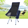 Nouveau 7075 Moon Chair Recliner Outdoor Chaise pliante Chaise de pêche plus longue et plus grande avec oreiller marine