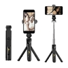 Nouveau bâton de selfie Bluetooth pour téléphone portable XT09 avec trépied tout-en-un Prise en charge de la vidéo en direct multifonctionnelle XT10 XT10 Selfie Stick-Black