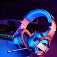 Nouveau casque Ordinateur Casque filaire Casque Gaming Apple Casque Microphone Filaire Bluetooth Gaming Headset Rose [Carte son USB 7.1 canaux]