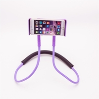 Nouveau cou suspendu support de téléphone portable multifonctionnel universel paresseux cou suspendu support de tablette de téléphone portable Hanging cou bleu