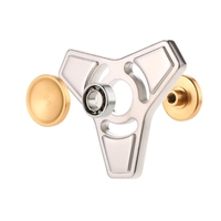 Nouveau Hot Mini Premium Metal Alloy Tri Fidget Spinner à main Spinner Spin Triangle Widget Focus Toy EDC Pocket Desktoy Cadeau pour ADHD Enfants Adultes Soulager l