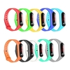 Nouveau LED enfants trois générations de mil bracelet électronique montre de sport bracelet en silicone cadeaux promotionnels usine directe gros bleu