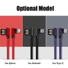 Nouveau Micro USB Data Synchro Câble de Charge Rapide 90 Degrés Angle Droit pour Iphone X 8 7 7s 7 Plus 6 6s 5 5s 4 pour IOS Andorid et Type-C Téléphone USB Câble SF Chargeur