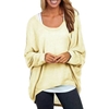 Nouveau Mode Femmes Blouses col O Batwing manches longues irrégulière Hem Casual vrac Chemises solides Top 9 couleurs