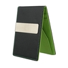 Nouveau mode hommes argent Clip simili cuir mince portefeuille ID carte bancaire titulaire Cash Clip