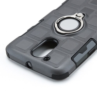 Nouveau noto Motorola G4PLUS E4PLUS 2-en-1 anneau voiture support magnétique support de téléphone portable argent