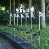 Nouveau Pratique LED National Flag Énergie Solaire 6 Pcs Imperméable À L