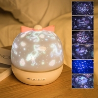 Nouveauté musique ciel étoilé lampe de projecteur atmosphère amusante romantique LED veilleuse cadeau d