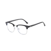 Nouvelle lunette de riz personnalité rétro miroir plat changement automatique de couleur lunettes anti-bleu