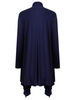 Nouvelle mode Femmes Cardigan Manches longues Ouvert Ouvert Vêtement de couleur solide Violet / Noir