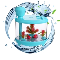 Novel Fish Tank LED Night Light Humidificateur d