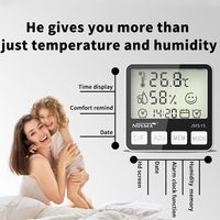NOYAFA JMS15 Hygromètre numérique à écran LCD Thermomètre à double humidité Température à l