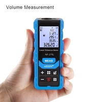 NOYAFA NF-275L Télémètre Laser à Faisceau Laser Vert Intérieur Extérieur Télémètre Laser Portable Rechargeable Instrument de Mesure de Distance Électrique Longueur/Surface/Volume/Niveau/Vertical/Mesure de Pythagore 196ft/60m