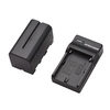 NP-F750/ NP-F770 Kit de batterie et chargeur pour appareil photo 1PC 7.2V 5200mAh Grande batterie rechargeable avec remplacement de câble USB pour SONY NP-F550 F570 F750 F770 F960 F970