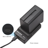 NP-F960/ NP-F970 Kit de batterie et chargeur pour appareil photo 1PC 7.2V 7800mAh Grande batterie rechargeable avec remplacement de câble USB pour SONY NP-F550 F570 F750 F770 F960 F970