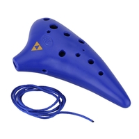 Ocarina en plastique 12 trous AltoC Ocarina flûte Instrument Musical pour mélomane et débutant