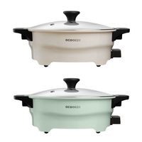 OCOOKER Hot Pot double divisé deux saveurs ustensiles de cuisine petit mouton pot chaud pot soupe marmite hiver fête outils de cuisson 1500 W 220 V