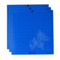 OLD FOX 3 pièces 12 * 12 pouces tapis de coupe de remplacement StrongGrip / StandardGrip / LightGrip adhésif tapis de coupe quadrillé antidérapant Compatible