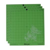 OLD FOX 3 pièces 12 * 12 pouces tapis de coupe de remplacement StrongGrip / StandardGrip / LightGrip adhésif tapis de coupe quadrillé antidérapant Compatible