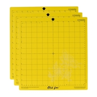 OLD FOX 3 pièces 12 * 12 pouces tapis de coupe de remplacement StrongGrip / StandardGrip / LightGrip adhésif tapis de coupe quadrillé antidérapant Compatible