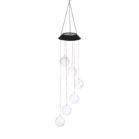 Éolienne solaire carillons papillon couleur changeante Mobile Light
