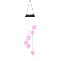 Éolienne solaire carillons papillon couleur changeante Mobile Light