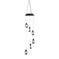 Éolienne solaire carillons papillon couleur changeante Mobile Light