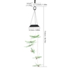 Éolienne solaire carillons papillon couleur changeante Mobile Light