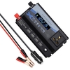 Onduleur de puissance 360W Convertisseur de voiture 12V CC à 220V AC avec écran LCD et lumière LED 4 ports USB Ports de chargeur de voiture pour smartphones Ordinateurs portables Tablettes