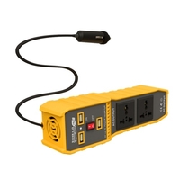 Onduleur de puissance de voiture onduleur à onde sinuso dale modifiée à haute fréquence à convertisseur ca 220V avec 3 Port USB 2 prise secteur briquet